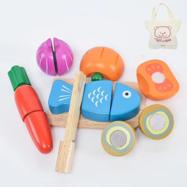 Wooden Pretend Play Food for Children Multivariant - Image 19