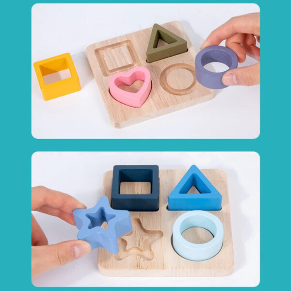 Montessori Puzzle "Shapes" for Children Multivariant - Image 4