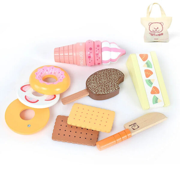 Wooden Pretend Play Food for Children Multivariant - Image 20